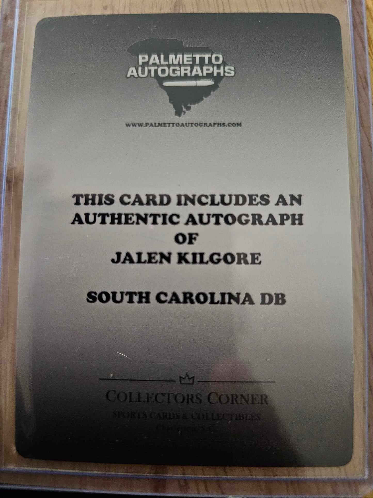 Jalon Kilgore Signed PA Trading Card (Error Card)