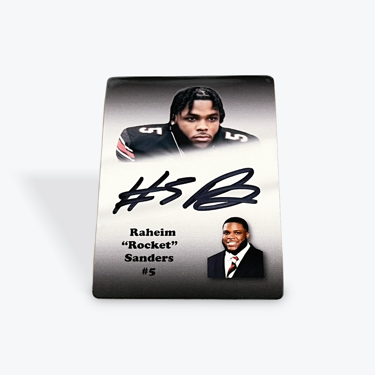 Raheim "Rocket" Sanders Signed PA Trading Card