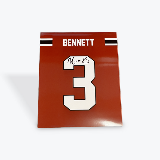 Mazeo Bennett Signed Jersey Photo