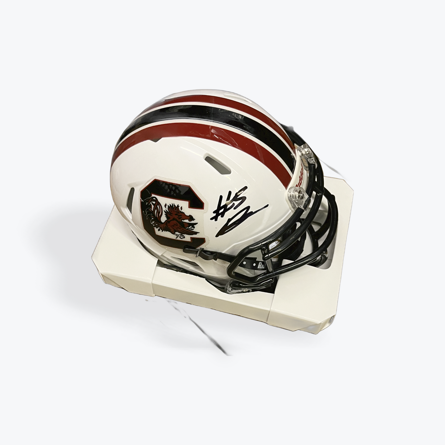 Raheim "Rocket" Sanders Signed Mini Helmet