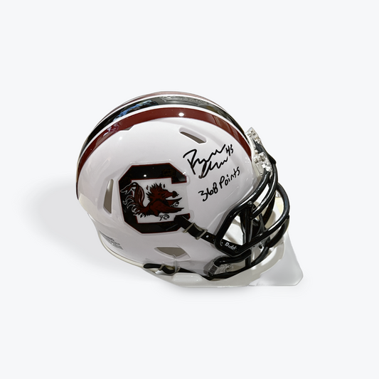 Parker White Signed Mini Helmet