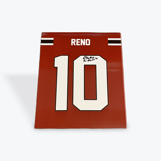 Dante Reno Signed Jersey Photo