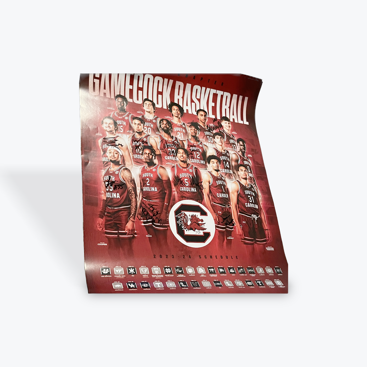 Team Signed Men's Basketball Poster