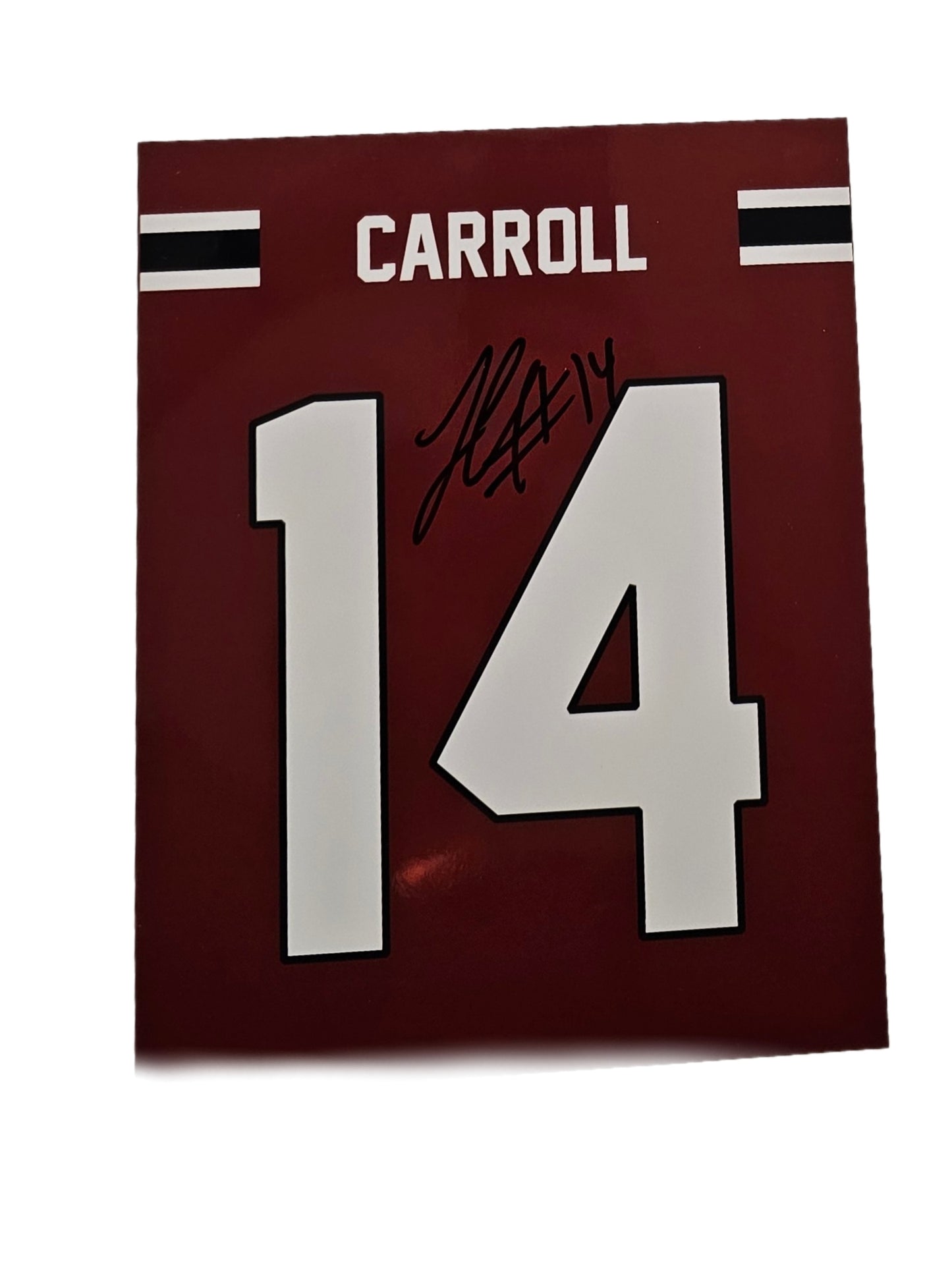 Lovasea Carroll Signed Jersey Photo