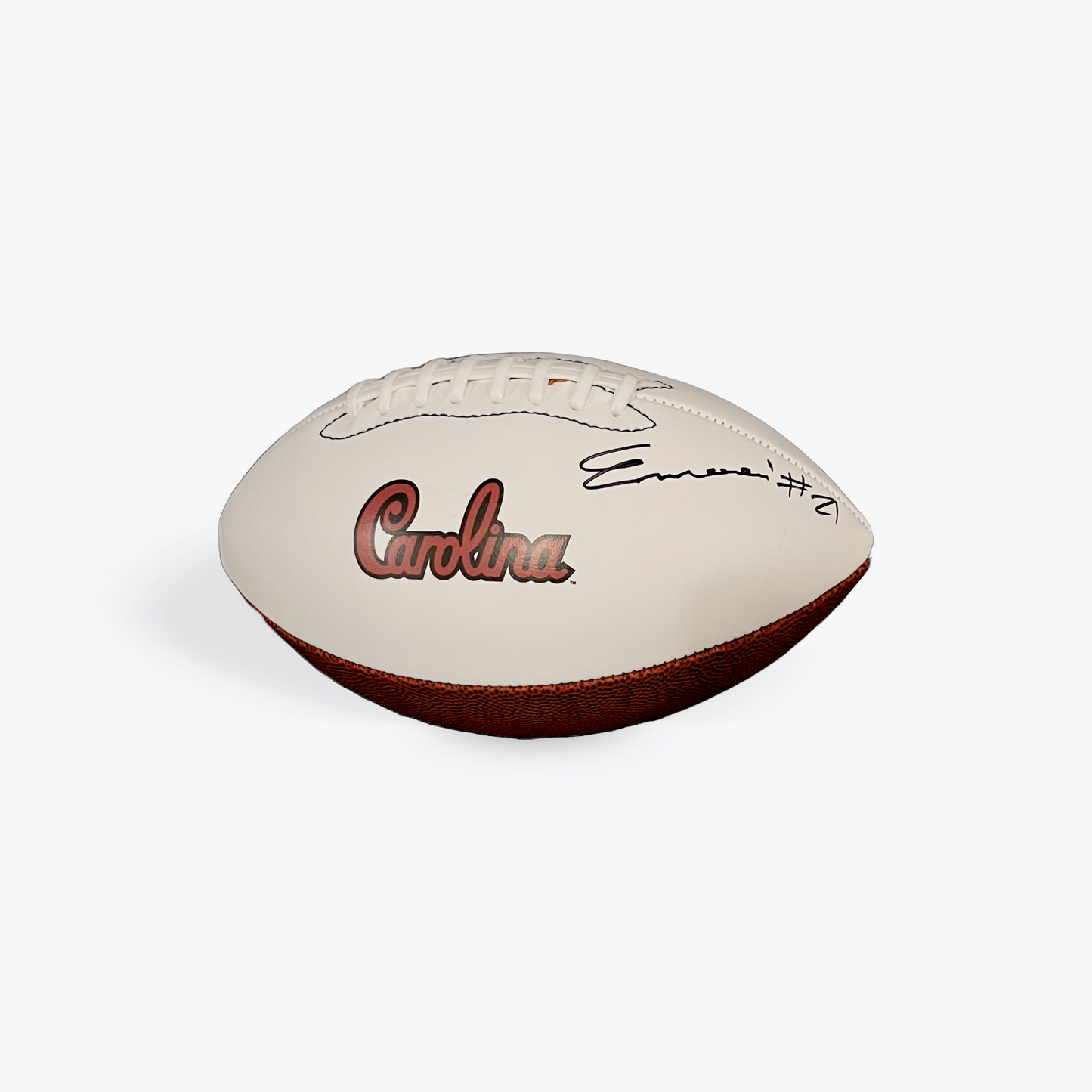 Nick Emmanwori Signed Full-Size Carolina Script Football