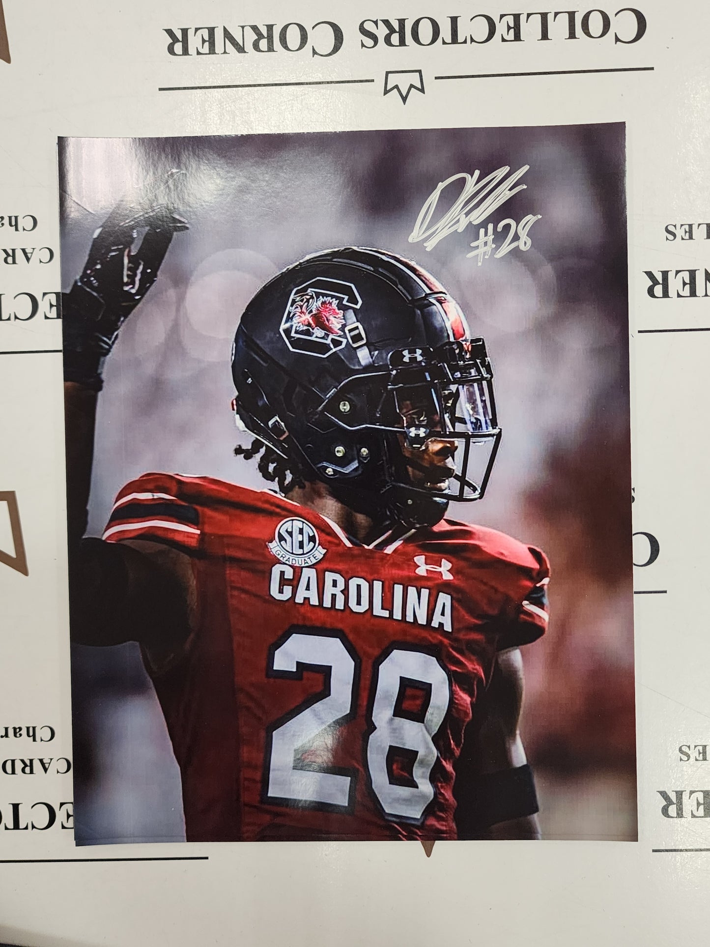 Darius Rush Signed Action Photo