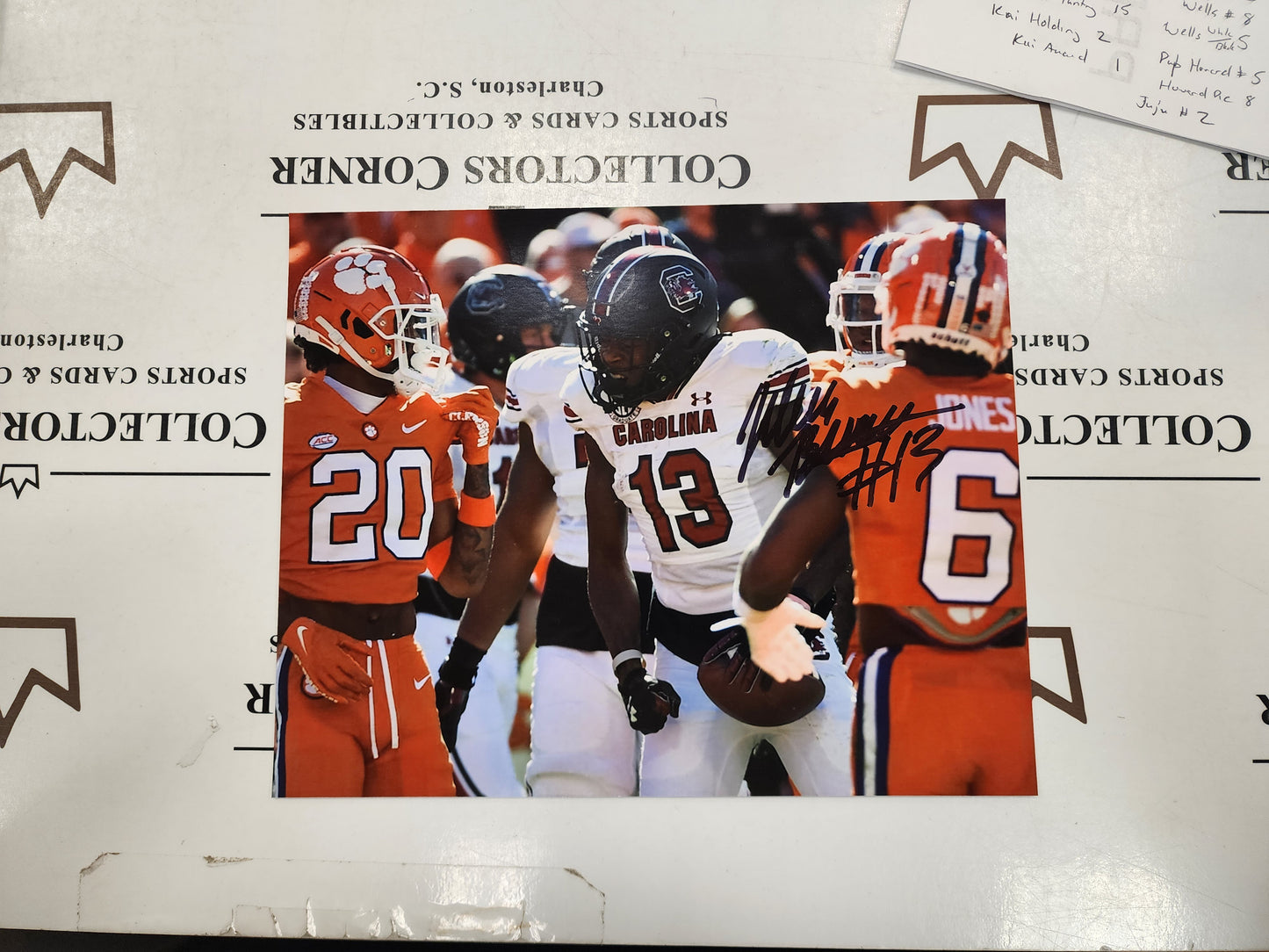 Jalen Brooks Signed Action Photo vs. Clemson