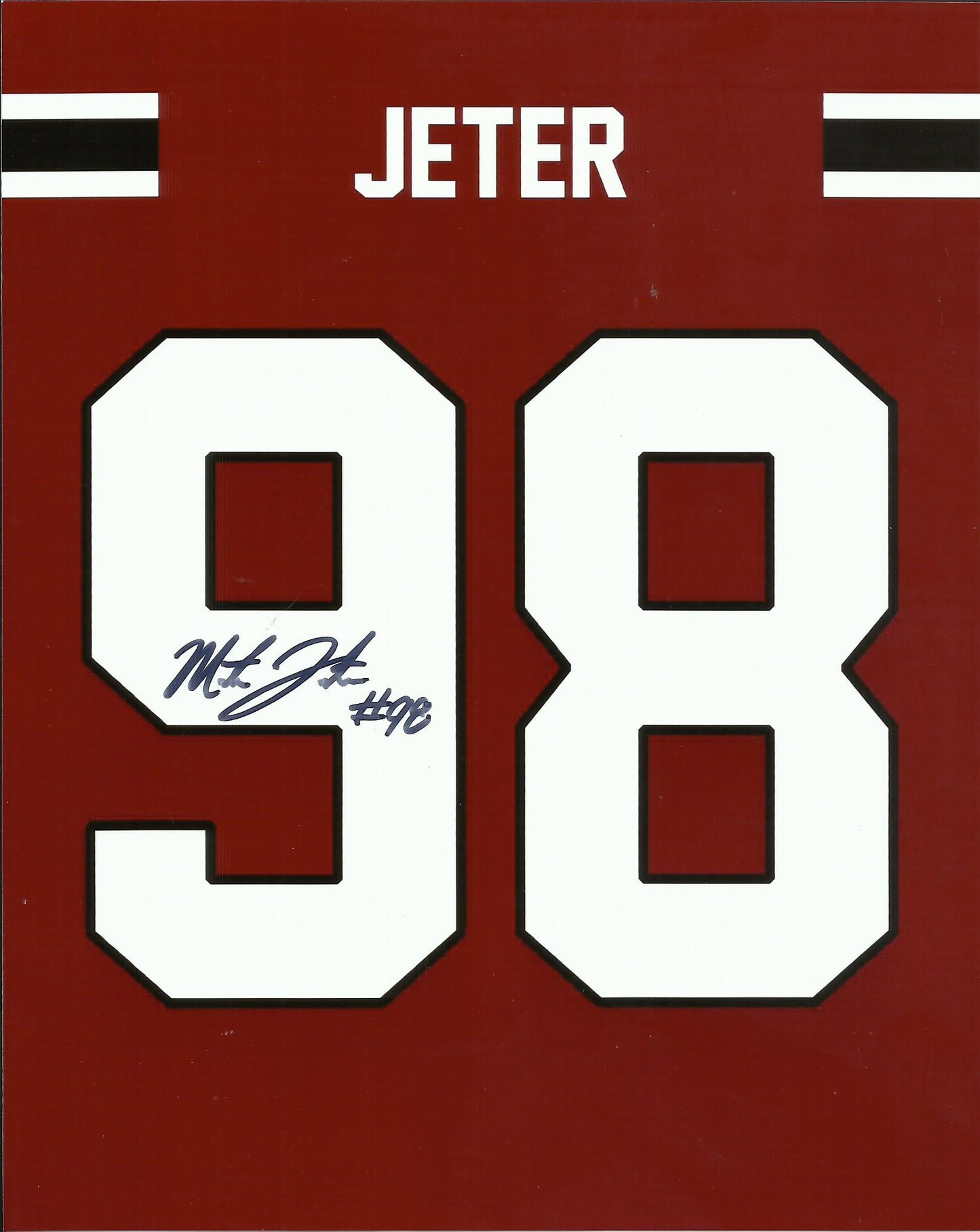 Mitch Jeter Signed Jersey Photo