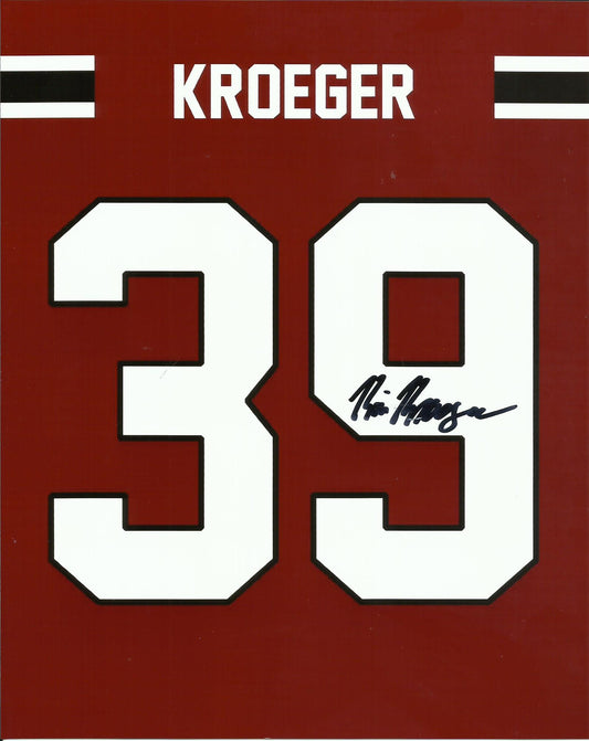 Kai Kroeger Signed Jersey Photo