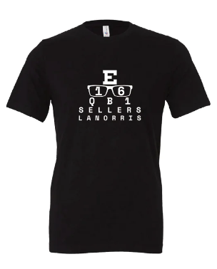LaNorris Sellers Eye Chart Shirt-Black