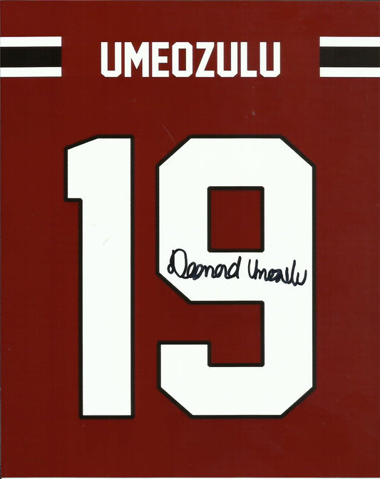 Desmond Umeozulu Signed Jersey Photo