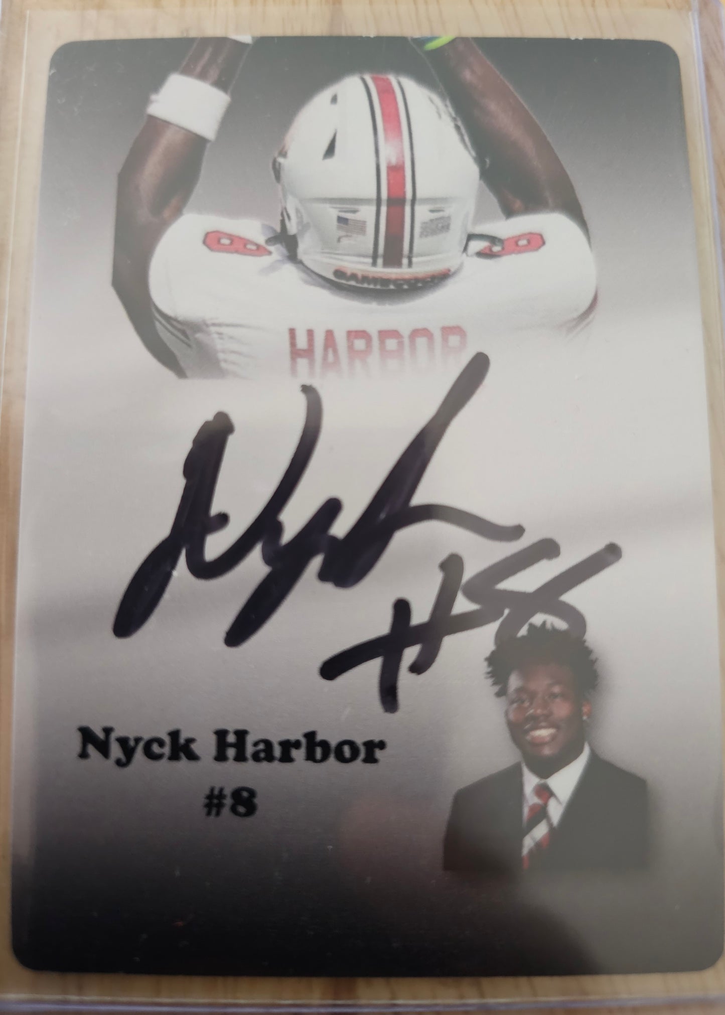 Nyck Harbor Signed PA Trading Card